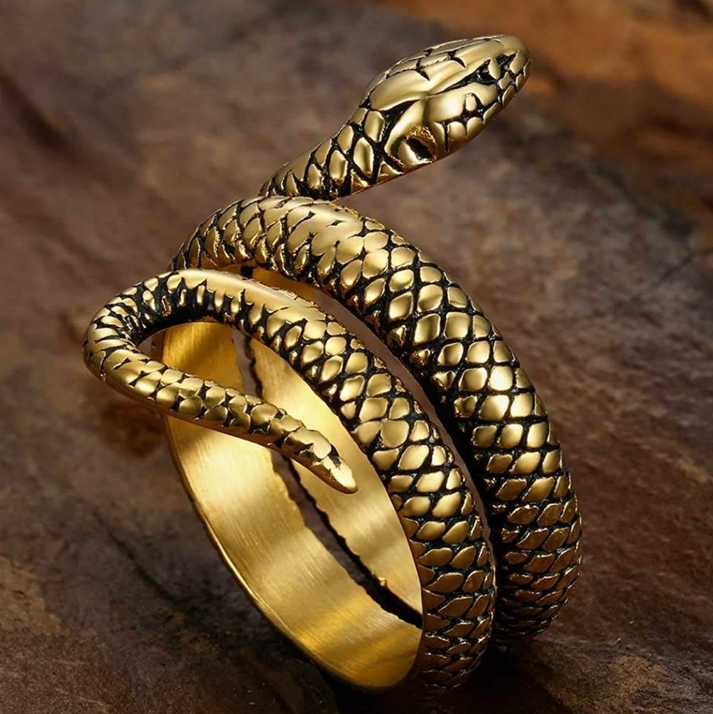 Women ring Retro Vintage Snake Stye Cocktail